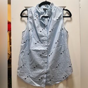 Ann Taylor | high neck blouse